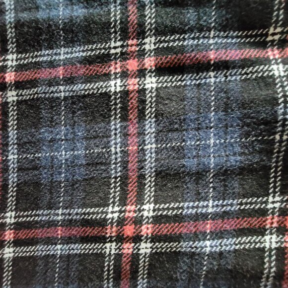 Mason & Mackenzie Y2K womens Plaid & Lace Navy Top XS Sheer Hemline Cami - Picture 4 of 13